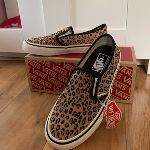 Brand new vans never worn leopard print